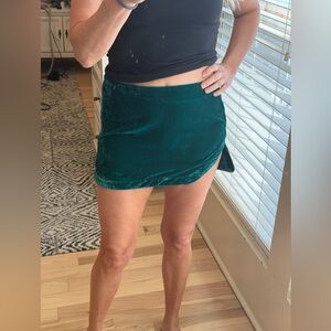 Free People velvet mini skirt! Size 4!